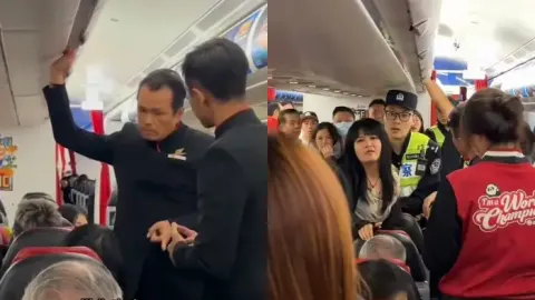 空姐吵架延误航班