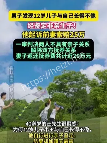 两子非亲生案法院认定无亲子关系