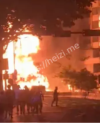 广州白云区货车起火事件
