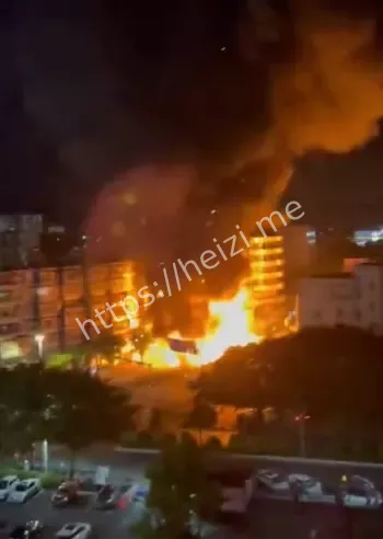 广州白云区货车起火事件