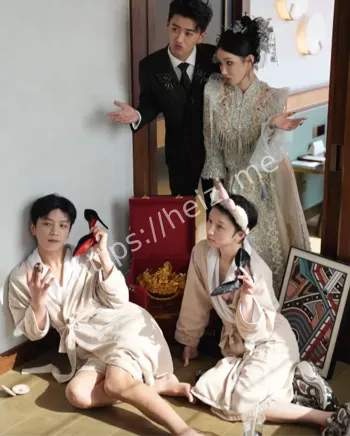 穿骚粉豹纹全透明裤衩