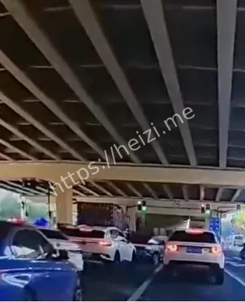 上海新能源车撞警车