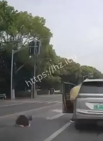 路中央暴打妻子